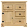 Aparador Corona madera maciza de pino 87x40x76 cm de vidaXL, Aparadores - Ref: Foro24-4005679, Precio: 189,17 €, Descuento: %