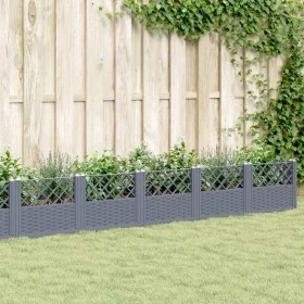 Planter with pegs PP gray 363.5x43.5x43.5 cm by vidaXL, Pots and planters - Ref: Foro24-368029, Price: 95,36 €, Discount: %