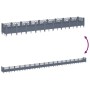 Pflanzgefäß mit Stiften PP grau 363,5 x 43,5 x 43,5 cm von vidaXL, Töpfe und Pflanzgefäße - Ref: Foro24-368029, Preis: 119,78...