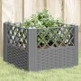 Pflanzgefäß mit Zapfen, PP, hellgrau, 43,5 x 43,5 x 43,5 cm von vidaXL, Töpfe und Pflanzgefäße - Ref: Foro24-368008, Preis: 2...