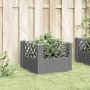 Pflanzgefäß mit Zapfen, PP, hellgrau, 43,5 x 43,5 x 43,5 cm von vidaXL, Töpfe und Pflanzgefäße - Ref: Foro24-368008, Preis: 2...