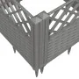 Pflanzgefäß mit Zapfen, PP, hellgrau, 43,5 x 43,5 x 43,5 cm von vidaXL, Töpfe und Pflanzgefäße - Ref: Foro24-368008, Preis: 2...