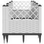 Planter with white PP pegs 123.5x43.5x43.5 cm by vidaXL, Pots and planters - Ref: Foro24-368020, Price: 58,87 €, Discount: %