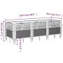 Pflanzgefäß mit weißen PP-Heringen 123,5 x 43,5 x 43,5 cm von vidaXL, Töpfe und Pflanzgefäße - Ref: Foro24-368020, Preis: 57,...