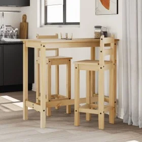 Hohe Hocker 2 Stück aus massivem Kiefernholz von vidaXL, Möbelsets für Küchen und Esszimmer - Ref: Foro24-4005693, Preis: 105...