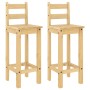 High stools 2 pcs solid pine wood by vidaXL, Furniture sets for kitchens and dining rooms - Ref: Foro24-4005693, Price: 107,0...