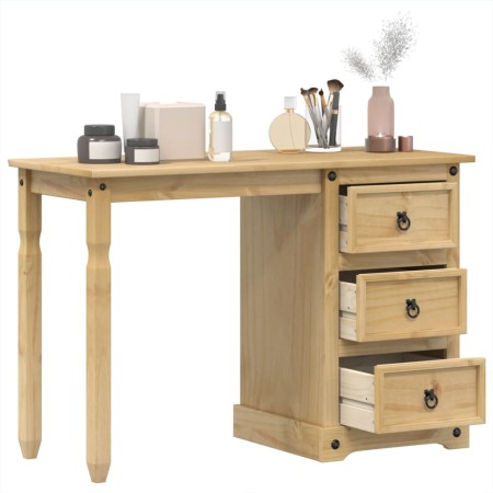 Corona dressing table solid pine wood 110x50x75 cm by vidaXL, Desks - Ref: Foro24-4005685, Price: 145,93 €, Discount: %