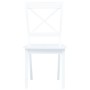 Dining chairs 4 units solid white rubber wood by vidaXL, dining chairs - Ref: Foro24-247357, Price: 250,52 €, Discount: %