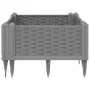 Jardinera con clavijas PP gris claro 42,5x42,5x28,5 cm de vidaXL, Maceteros y jardineras - Ref: Foro24-368003, Precio: 18,15 ...