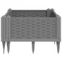 Pflanzgefäß mit Zapfen, PP, hellgrau, 42,5 x 42,5 x 28,5 cm von vidaXL, Töpfe und Pflanzgefäße - Ref: Foro24-368003, Preis: 1...