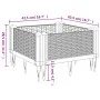 Pflanzgefäß mit Zapfen, PP, hellgrau, 42,5 x 42,5 x 28,5 cm von vidaXL, Töpfe und Pflanzgefäße - Ref: Foro24-368003, Preis: 1...