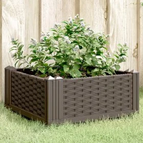 Pflanzgefäß mit Stiften PP braun 42,5x42,5x28,5 cm von vidaXL, Töpfe und Pflanzgefäße - Ref: Foro24-368001, Preis: 22,37 €, R...
