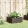 Planter with pegs PP brown 42.5x42.5x28.5 cm by vidaXL, Pots and planters - Ref: Foro24-368001, Price: 22,34 €, Discount: %