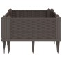 Pflanzgefäß mit Stiften PP braun 42,5x42,5x28,5 cm von vidaXL, Töpfe und Pflanzgefäße - Ref: Foro24-368001, Preis: 22,71 €, R...