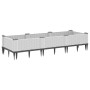 Planter with white PP pegs 125x40x28.5 cm by vidaXL, Pots and planters - Ref: Foro24-368015, Price: 43,81 €, Discount: %
