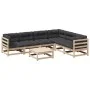 7-piece garden sofa set with solid pine wood cushions by vidaXL, Garden sets - Ref: Foro24-3299467, Price: 627,76 €, Discount: %