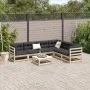 7-piece garden sofa set with solid pine wood cushions by vidaXL, Garden sets - Ref: Foro24-3299467, Price: 627,76 €, Discount: %