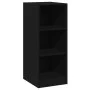 Schwarzer Kleiderschrank aus Holzwerkstoff, 48 x 41 x 102 cm von vidaXL, Kommoden-Organizer und Bar-Kleiderbügel - Ref: Foro2...