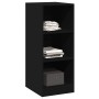 Schwarzer Kleiderschrank aus Holzwerkstoff, 48 x 41 x 102 cm von vidaXL, Kommoden-Organizer und Bar-Kleiderbügel - Ref: Foro2...