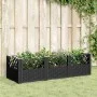 Pflanzgefäß mit Stiften PP schwarz 123,5x43,5x43,5 cm von vidaXL, Töpfe und Pflanzgefäße - Ref: Foro24-368017, Preis: 54,83 €...