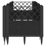 Pflanzgefäß mit Stiften PP schwarz 123,5x43,5x43,5 cm von vidaXL, Töpfe und Pflanzgefäße - Ref: Foro24-368017, Preis: 54,83 €...