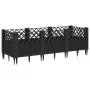 Pflanzgefäß mit Stiften PP schwarz 123,5x43,5x43,5 cm von vidaXL, Töpfe und Pflanzgefäße - Ref: Foro24-368017, Preis: 54,83 €...