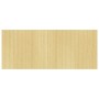 Biombo divisor de bambú color natural claro 165x400 cm