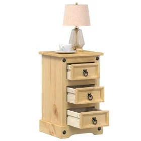 Corona Nachttisch aus massivem Kiefernholz 35x32,5x58 cm von vidaXL, Nachttische - Ref: Foro24-4005653, Preis: 86,06 €, Rabat...