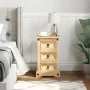 Mesita de noche Corona madera maciza de pino 35x32,5x58 cm de vidaXL, Mesitas de noche - Ref: Foro24-4005653, Precio: 85,92 €...