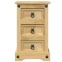 Mesita de noche Corona madera maciza de pino 35x32,5x58 cm de vidaXL, Mesitas de noche - Ref: Foro24-4005653, Precio: 85,92 €...