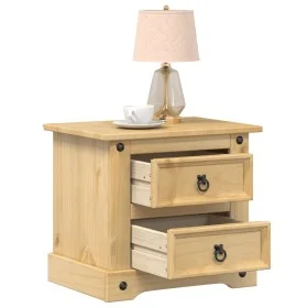 Corona Nachttisch aus massivem Kiefernholz 53x39x50 cm von vidaXL, Nachttische - Ref: Foro24-4005658, Preis: 72,29 €, Rabatt: %