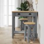 Kitchen high stools 2 pcs solid gray pine wood by vidaXL, Furniture sets for kitchens and dining rooms - Ref: Foro24-4005700,...