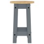 Kitchen high stools 2 pcs solid gray pine wood by vidaXL, Furniture sets for kitchens and dining rooms - Ref: Foro24-4005700,...