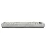 Bed frame with LED lights concrete gray wood 90x190 cm by vidaXL, Beds and slatted bases - Ref: Foro24-3281150, Price: 148,62...