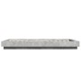 Estructura cama con luces LED madera gris hormigón 90x190 cm de vidaXL, Camas y somieres - Ref: Foro24-3281150, Precio: 150,4...
