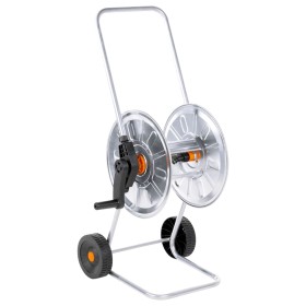 Roll reel for 50 m 1/2" or 35 m 3/4" steel hose by vidaXL, Garden hose holder - Ref: Foro24-4005279, Price: 78,27 €, Discount: %