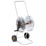 Roll reel for 50 m 1/2" or 35 m 3/4" steel hose by vidaXL, Garden hose holder - Ref: Foro24-4005279, Price: 73,48 €, Discount: %
