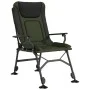 Silla de pesca con reposabrazos plegable verde de vidaXL, Sillas de jardín - Ref: Foro24-4006418, Precio: 137,40 €, Descuento: %