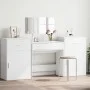 White Engineered Wood 4-Piece Vanity Set by vidaXL, Bedroom furniture sets - Ref: Foro24-3276525, Price: 220,21 €, Discount: %