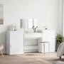 White Engineered Wood 4-Piece Vanity Set by vidaXL, Bedroom furniture sets - Ref: Foro24-3276525, Price: 220,21 €, Discount: %