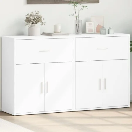 Engineered wood sideboard 2 pcs white 60x31x70 cm by vidaXL, Sideboards - Ref: Foro24-3276546, Price: 138,42 €, Discount: %