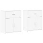 Sideboard aus Holzwerkstoff, 2 Stück, weiß, 60 x 31 x 70 cm von vidaXL, Sideboards - Ref: Foro24-3276546, Preis: 145,49 €, Ra...