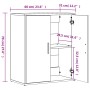 Aparador de madera de ingeniería 2 uds gris Sonoma 60x31x70 cm de vidaXL, Aparadores - Ref: Foro24-3276544, Precio: 117,68 €,...