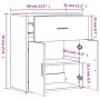 Engineered wood sideboard 2 pcs smoked oak 60x31x70cm by vidaXL, Sideboards - Ref: Foro24-3276550, Price: 127,16 €, Discount: %