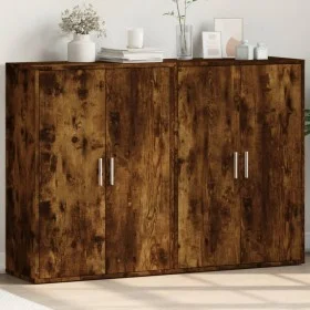 Sideboards 2 pcs engineered wood smoked oak 60x31x84 cm by vidaXL, Sideboards - Ref: Foro24-3276571, Price: 137,92 €, Discoun...