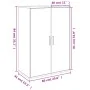 Sideboards 2 Stück, Holzwerkstoff, geräucherte Eiche, 60 x 31 x 84 cm von vidaXL, Sideboards - Ref: Foro24-3276571, Preis: 13...
