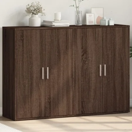 Sideboards 2 Stk. Eichenbraunes Holzwerkstoff 60x31x84 cm von vidaXL, Sideboards - Ref: Foro24-3276573, Preis: 138,65 €, Raba...