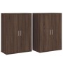 Sideboards 2 pcs oak brown engineered wood 60x31x84 cm by vidaXL, Sideboards - Ref: Foro24-3276573, Price: 141,55 €, Discount: %