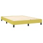 Estructura de cama sin colchón tela verde 140x200 cm