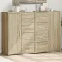 Sideboards 2 pcs engineered wood Sonoma oak 60x31x84 cm by vidaXL, Sideboards - Ref: Foro24-3276590, Price: 194,85 €, Discoun...